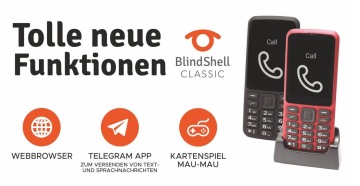 BlindShell Update - Telegram, Webbrowser, Mau-Mau